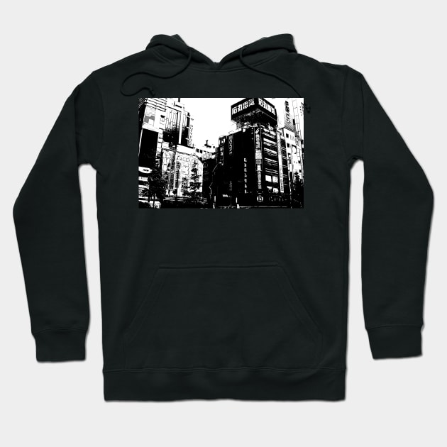 Akihabara Tokyo Manga Panel Hoodie by Neon Bang Bang